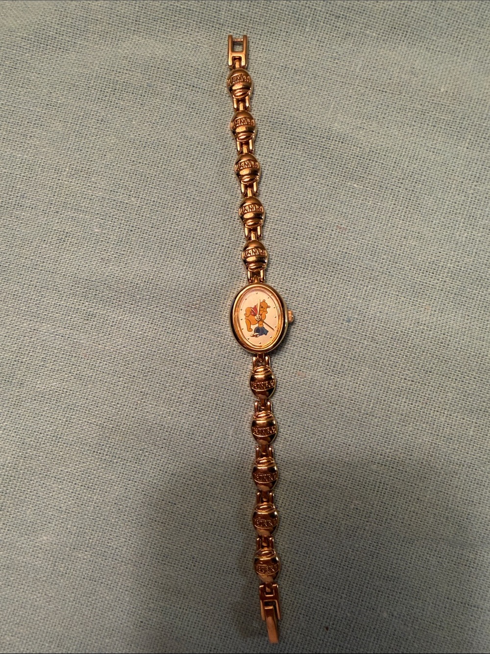 Vintage Winnie the Pooh  Disney Gold -Tone Women's Bracelet Watch